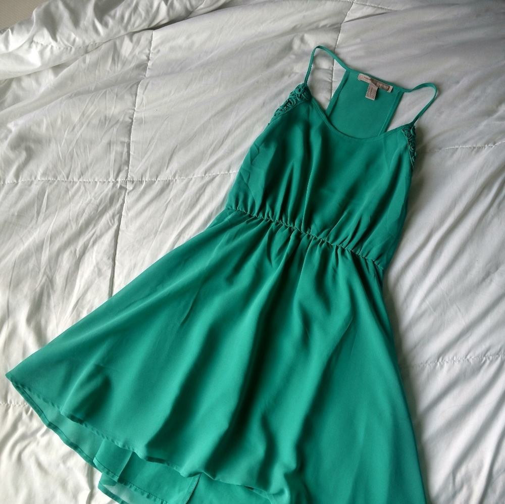 Forever21 flowy teal dress